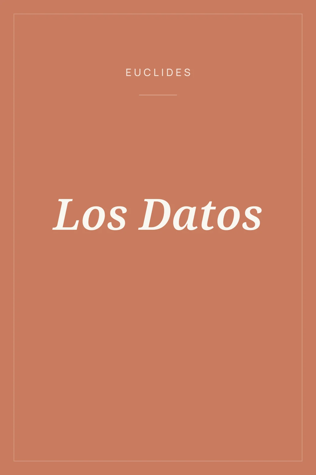 Portada de Los Datos