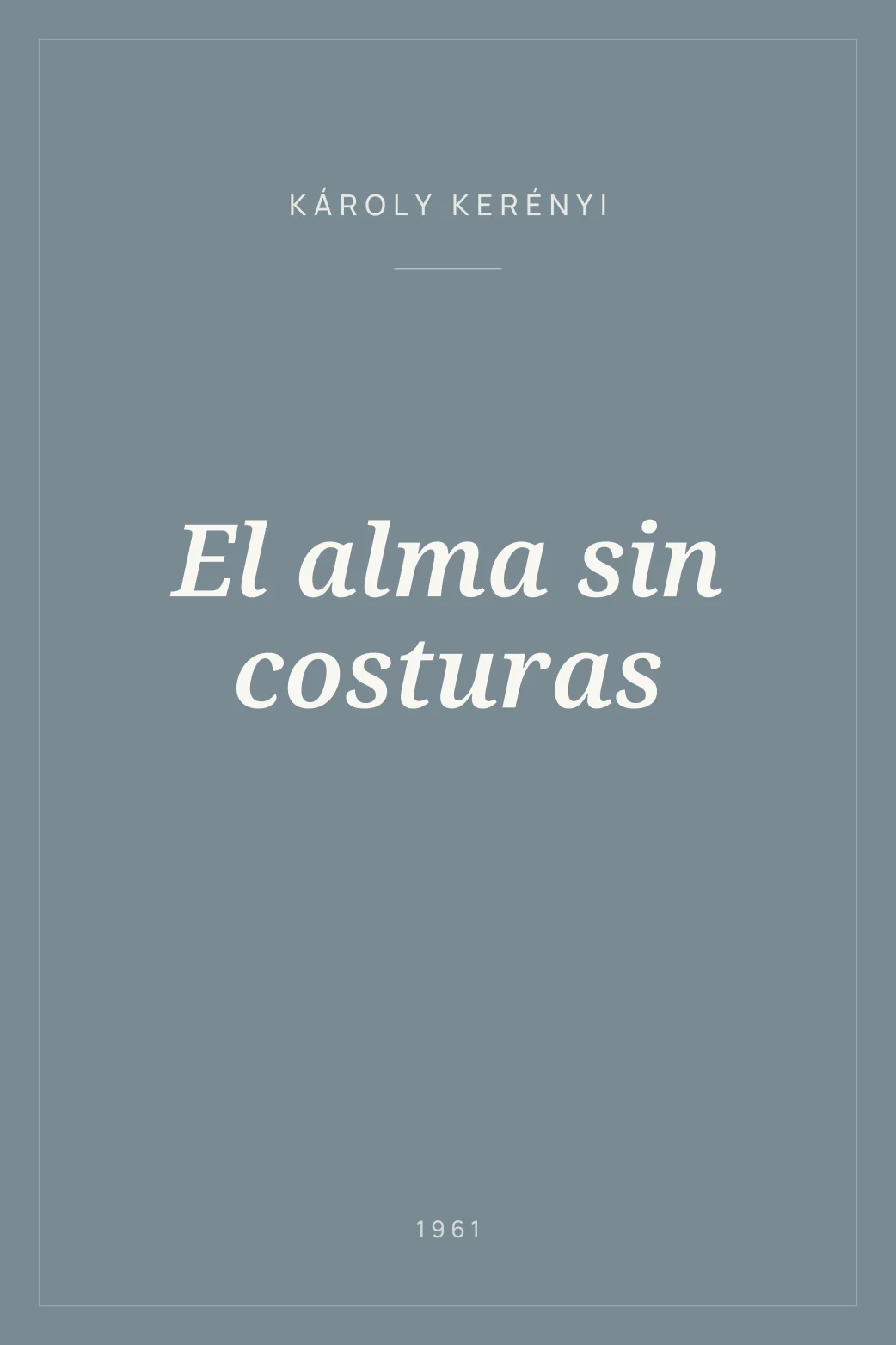 Portada de El alma sin costuras