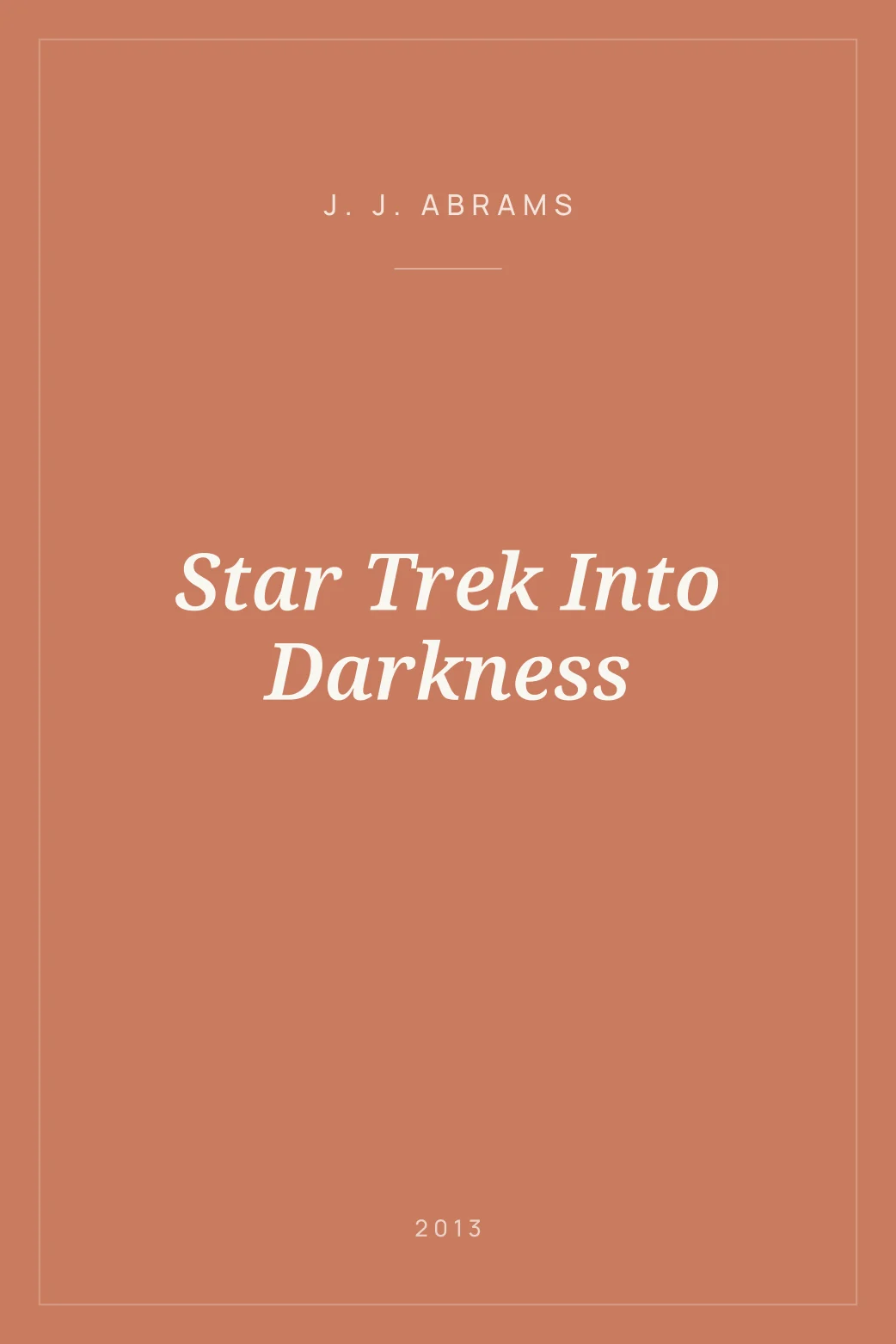 Portada de Star Trek Into Darkness