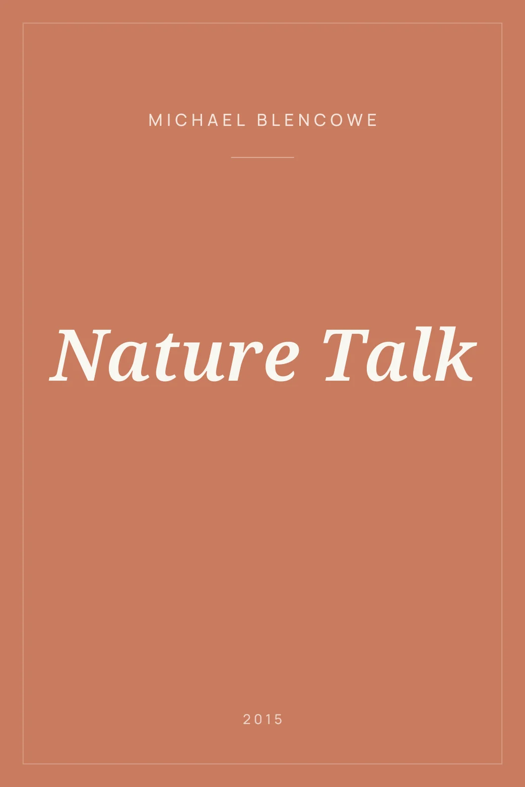 Portada de Nature Talk