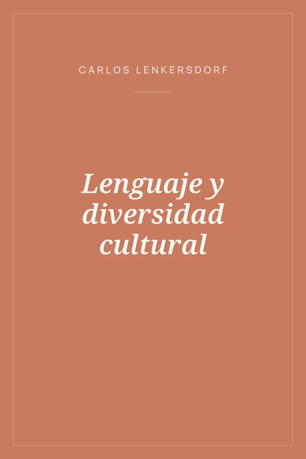 Portada de Lenguaje y diversidad cultural