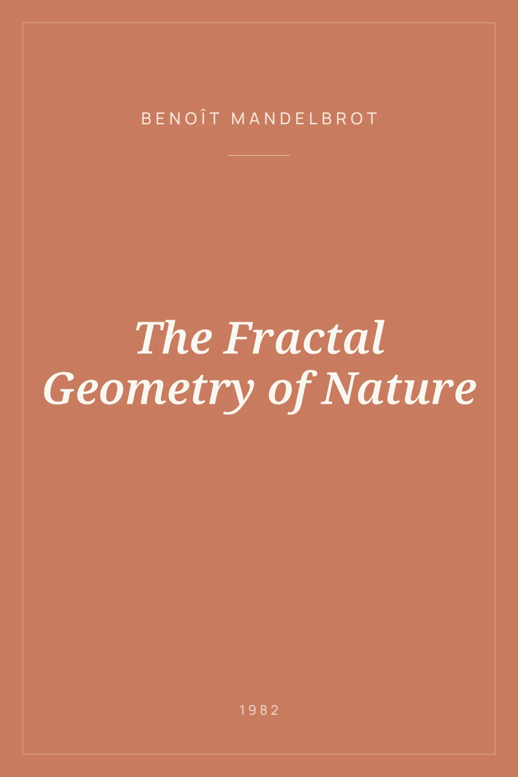 Portada de The Fractal Geometry of Nature