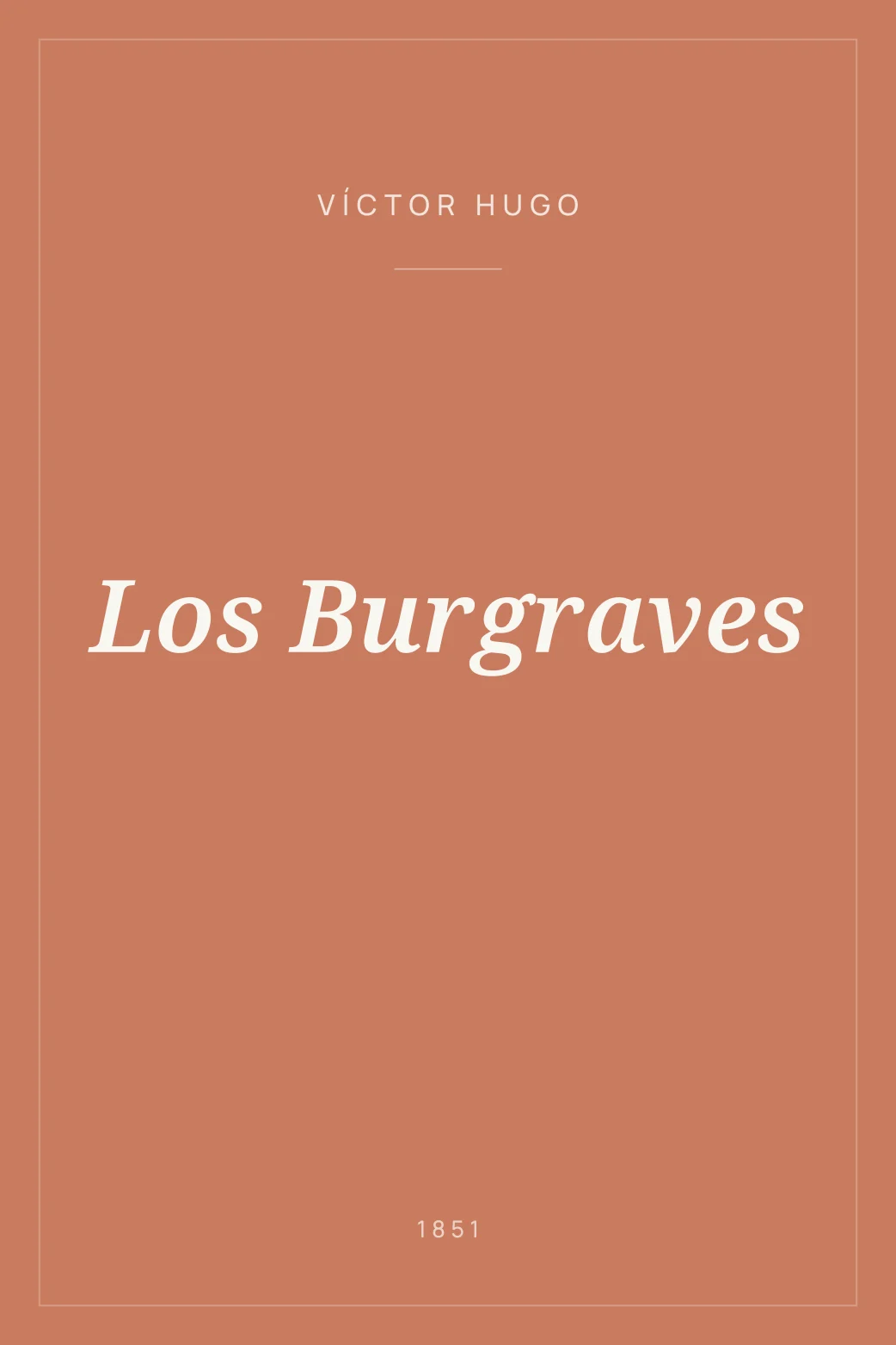 Portada de Los Burgraves