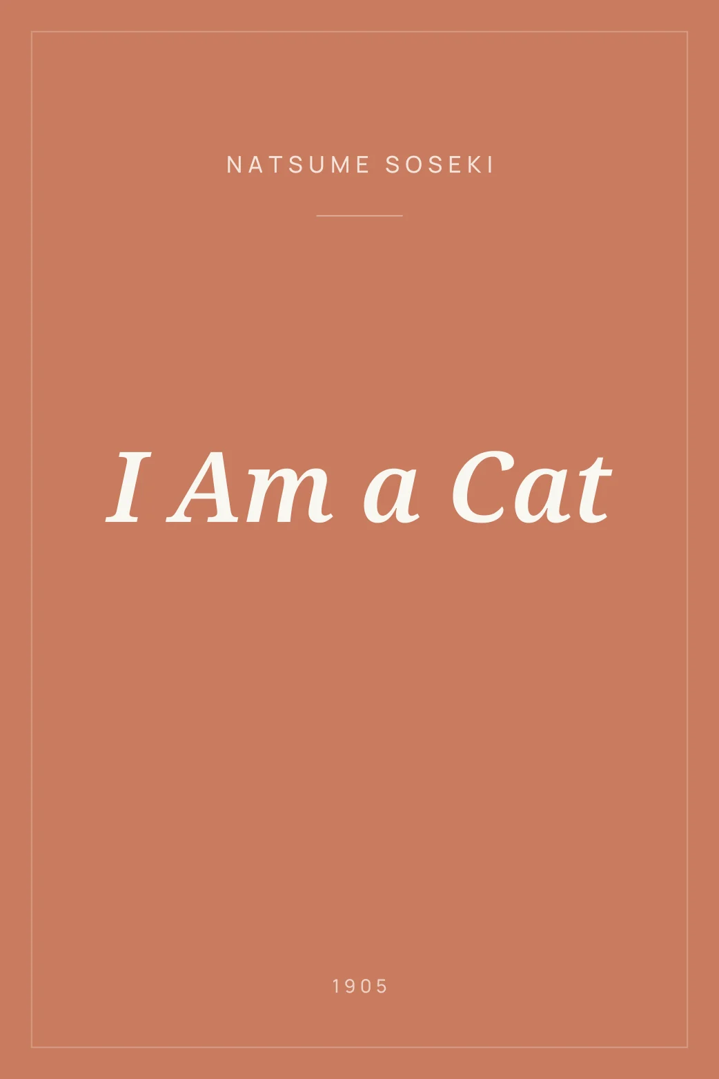 Portada de I Am a Cat