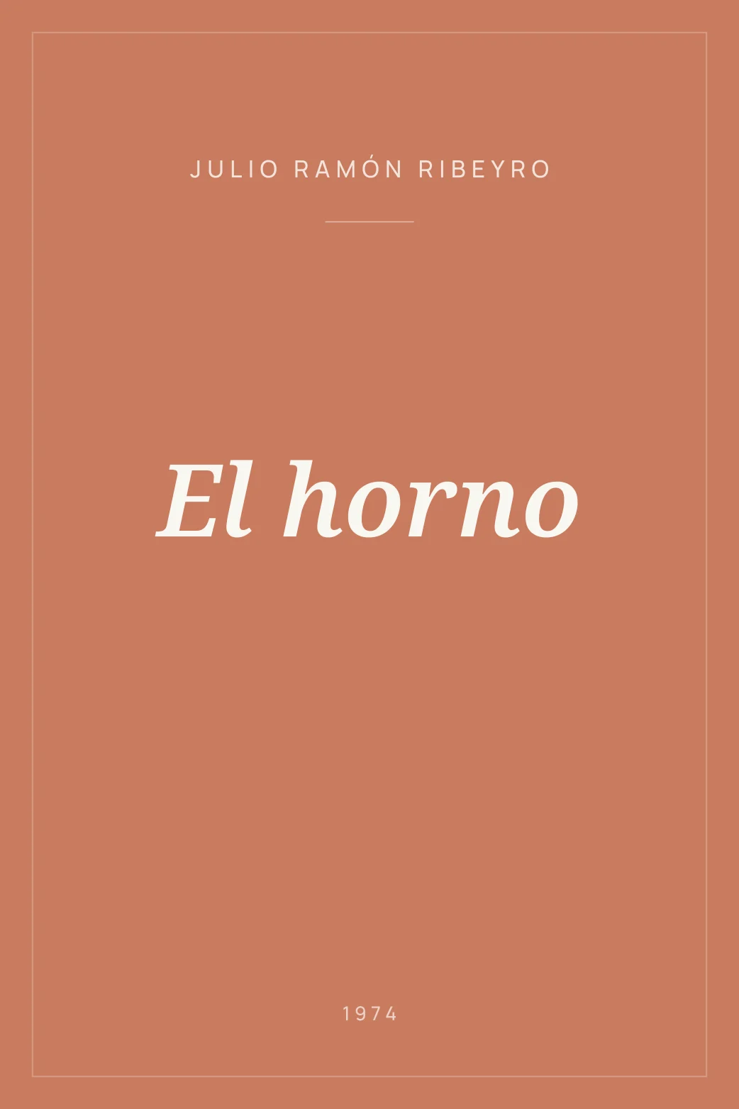 Portada de El horno