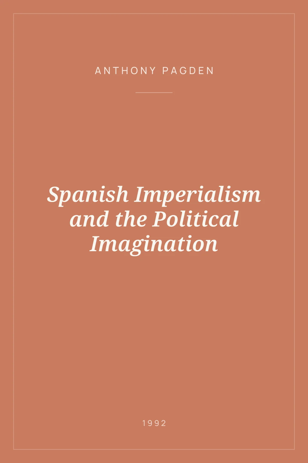 Portada de Spanish Imperialism and the Political Imagination