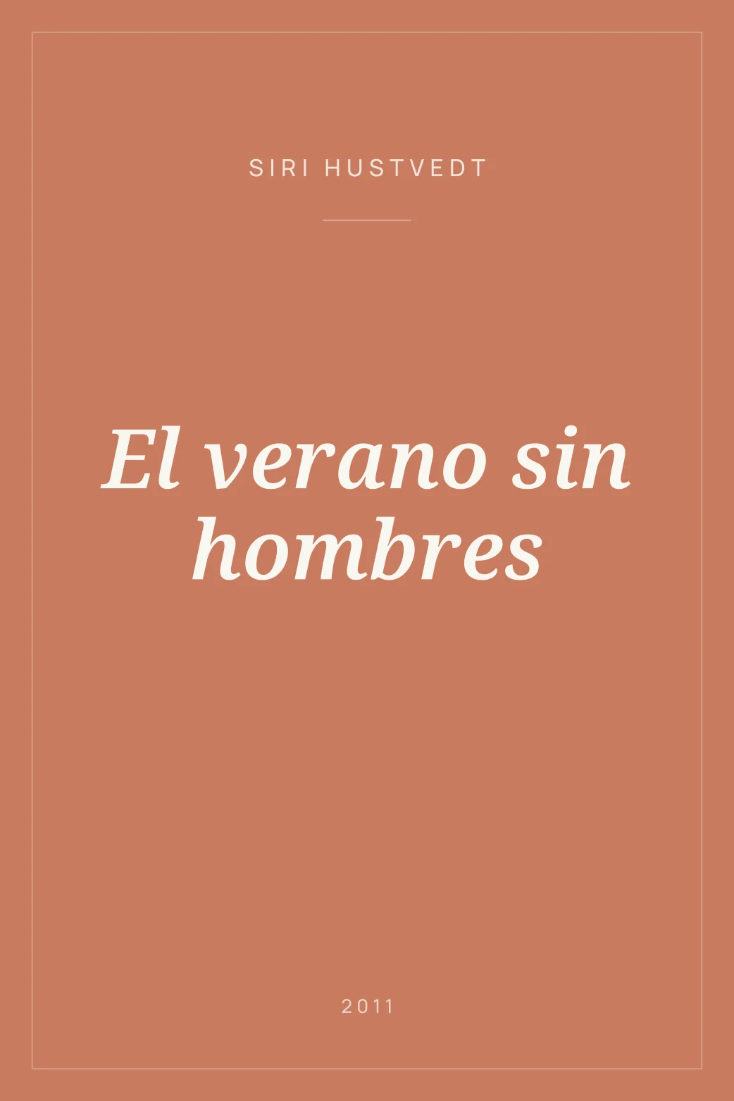Portada de El verano sin hombres