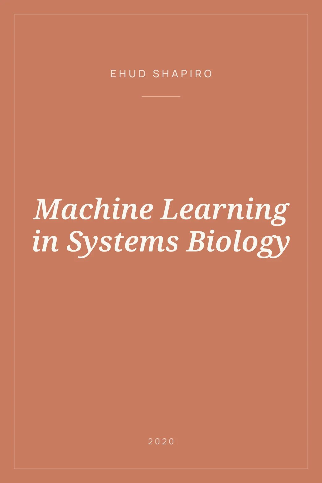 Portada de Machine Learning in Systems Biology