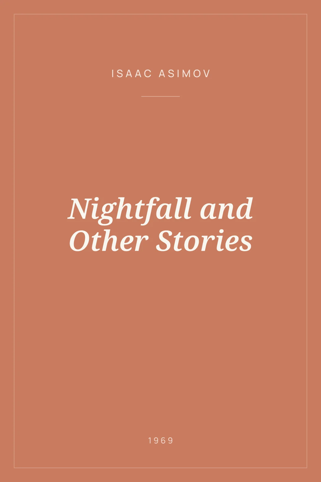 Portada de Nightfall and Other Stories