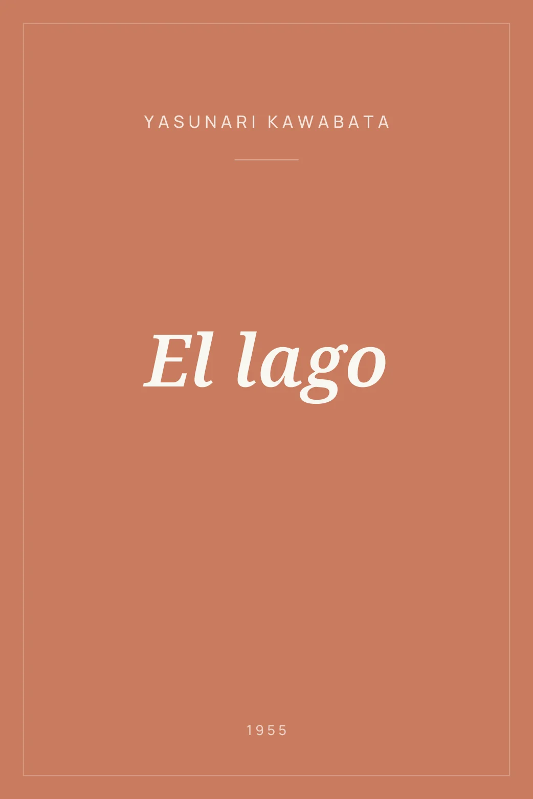 Portada de El lago