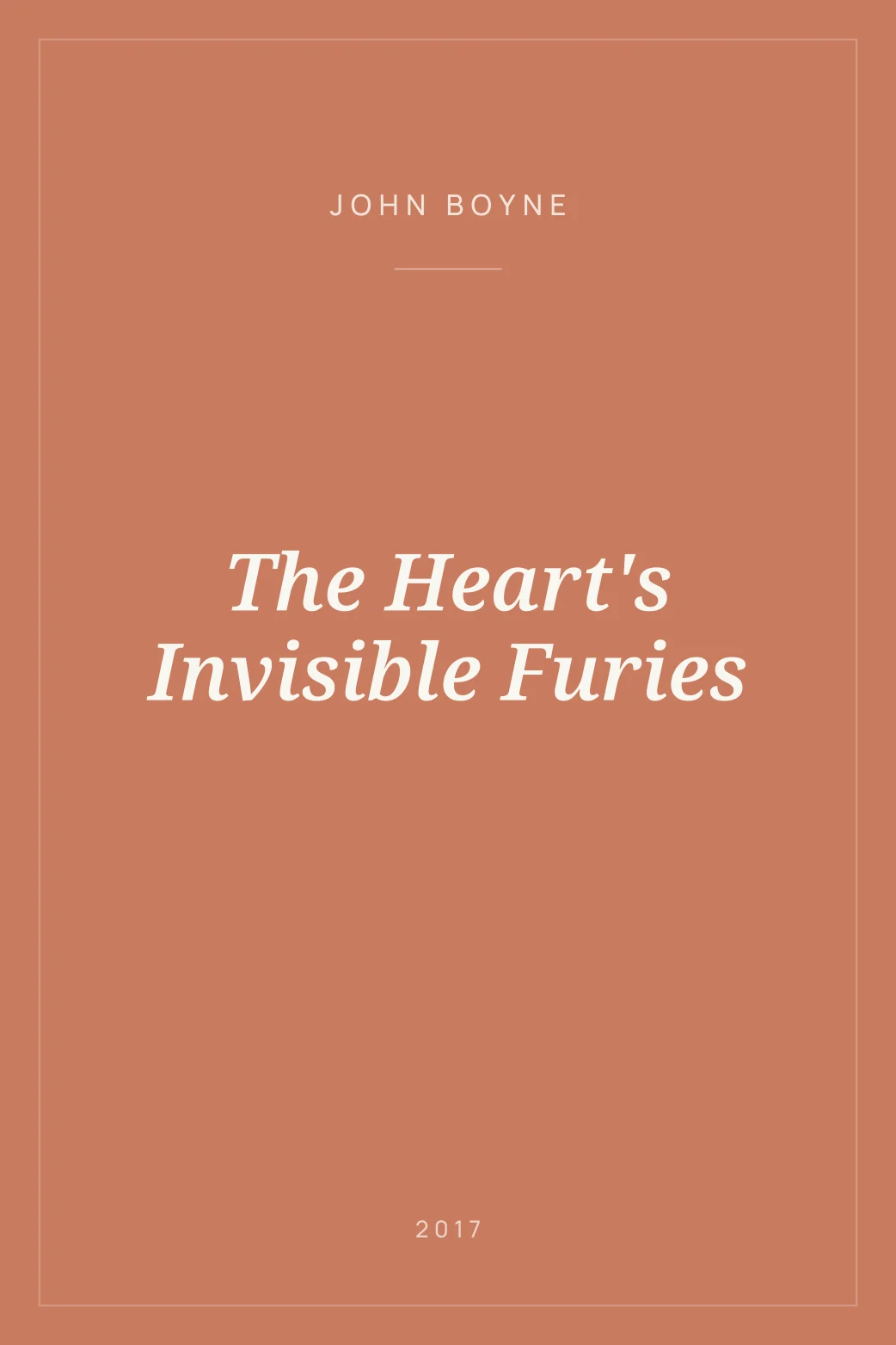 Portada de The Heart's Invisible Furies