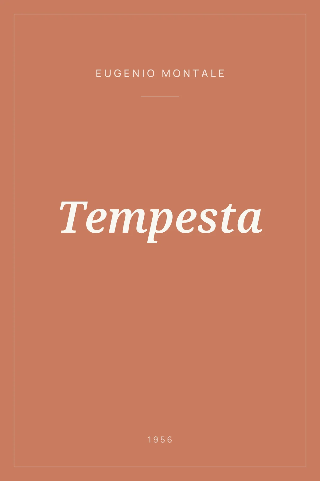 Portada de Tempesta