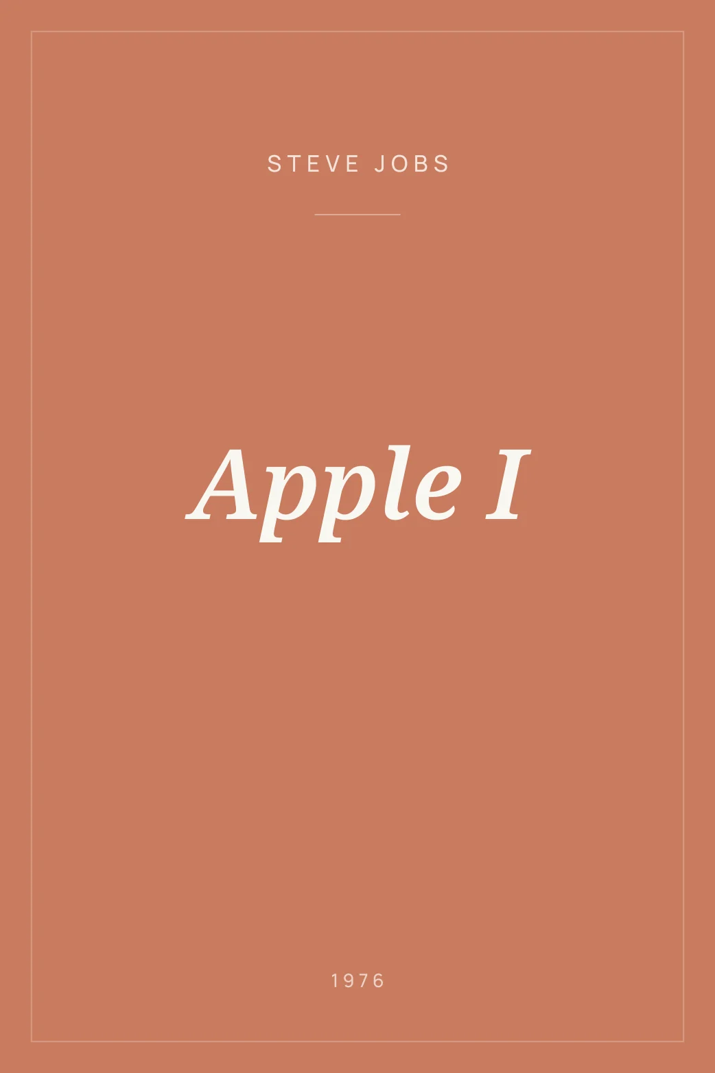 Portada de Apple I