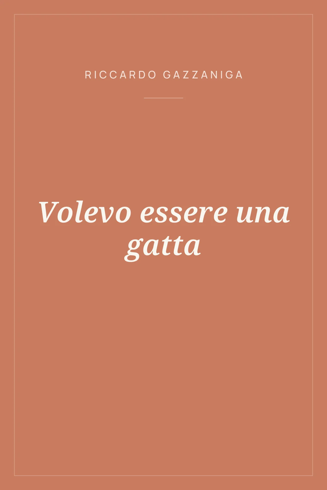 Portada de Volevo essere una gatta