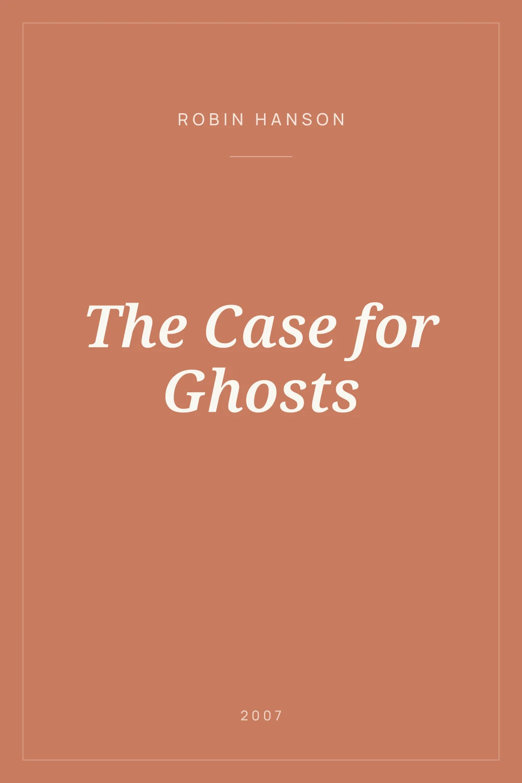 Portada de The Case for Ghosts
