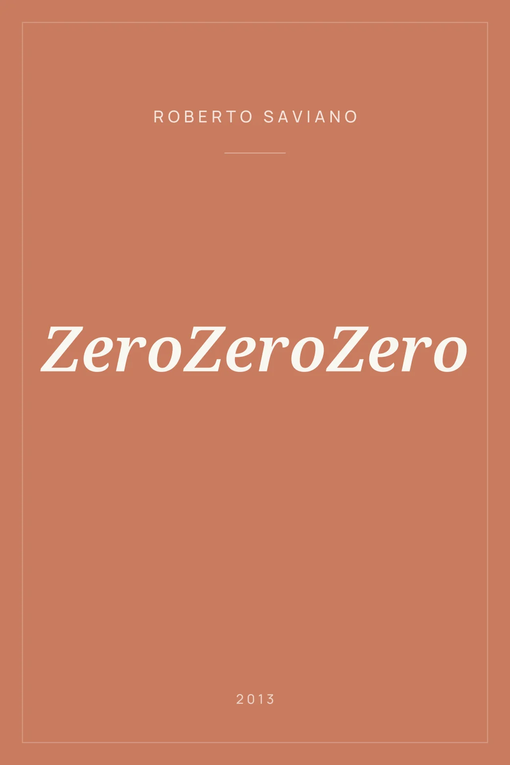 Portada de ZeroZeroZero