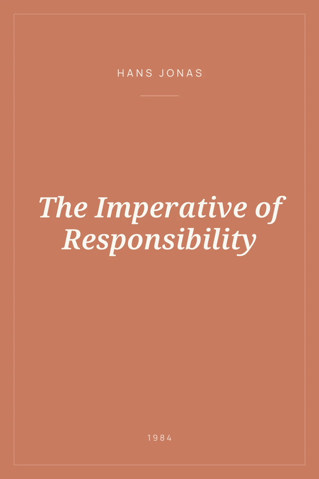 Portada de The Imperative of Responsibility