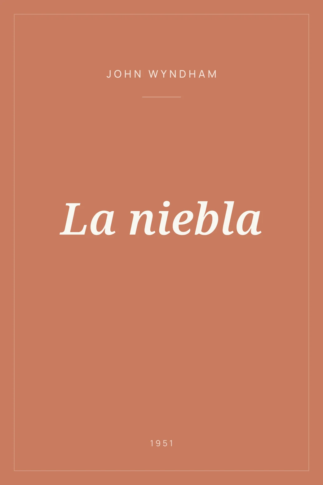 Portada de La niebla