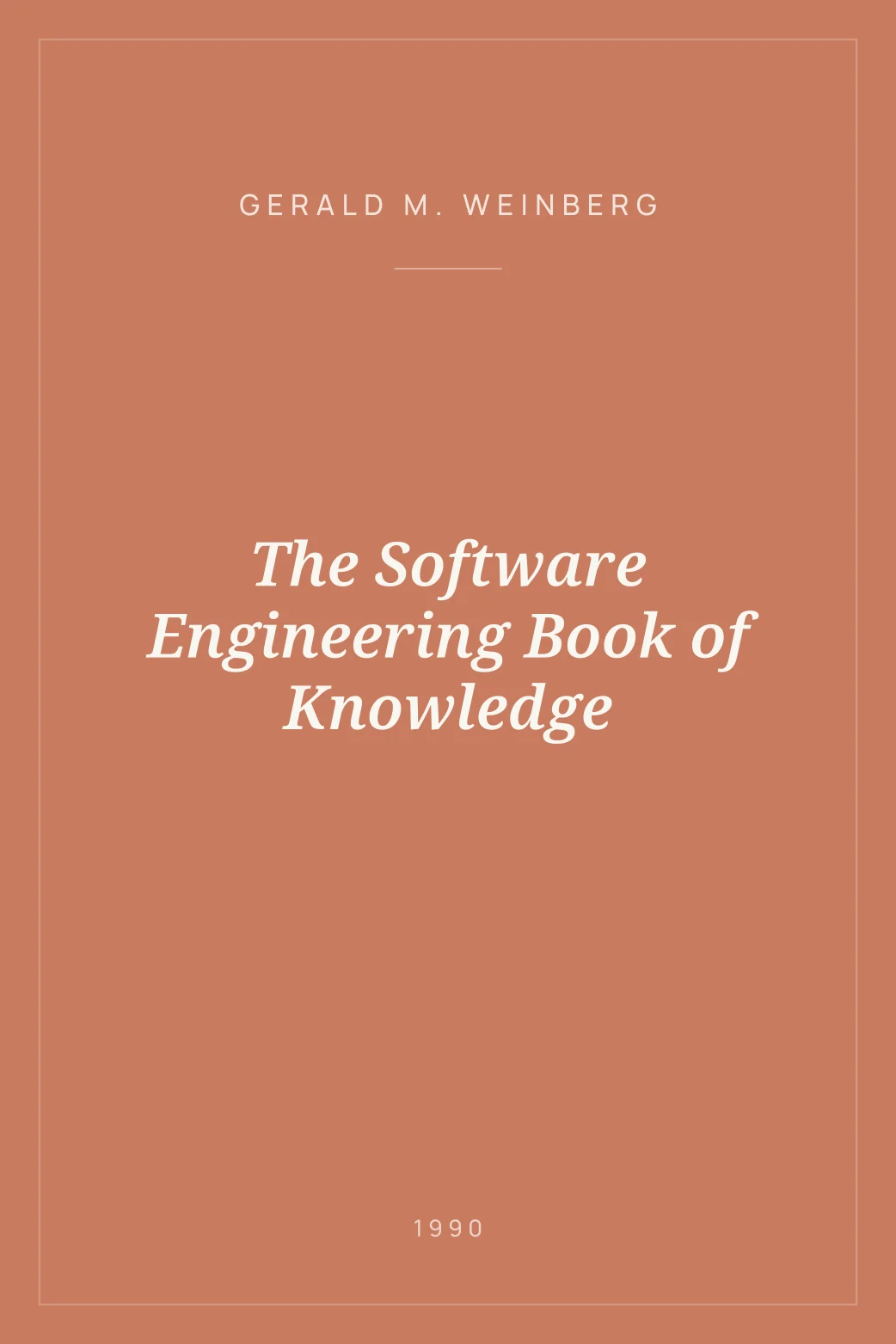 Portada de The Software Engineering Book of Knowledge