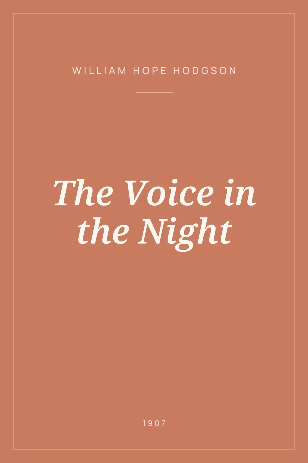 Portada de The Voice in the Night