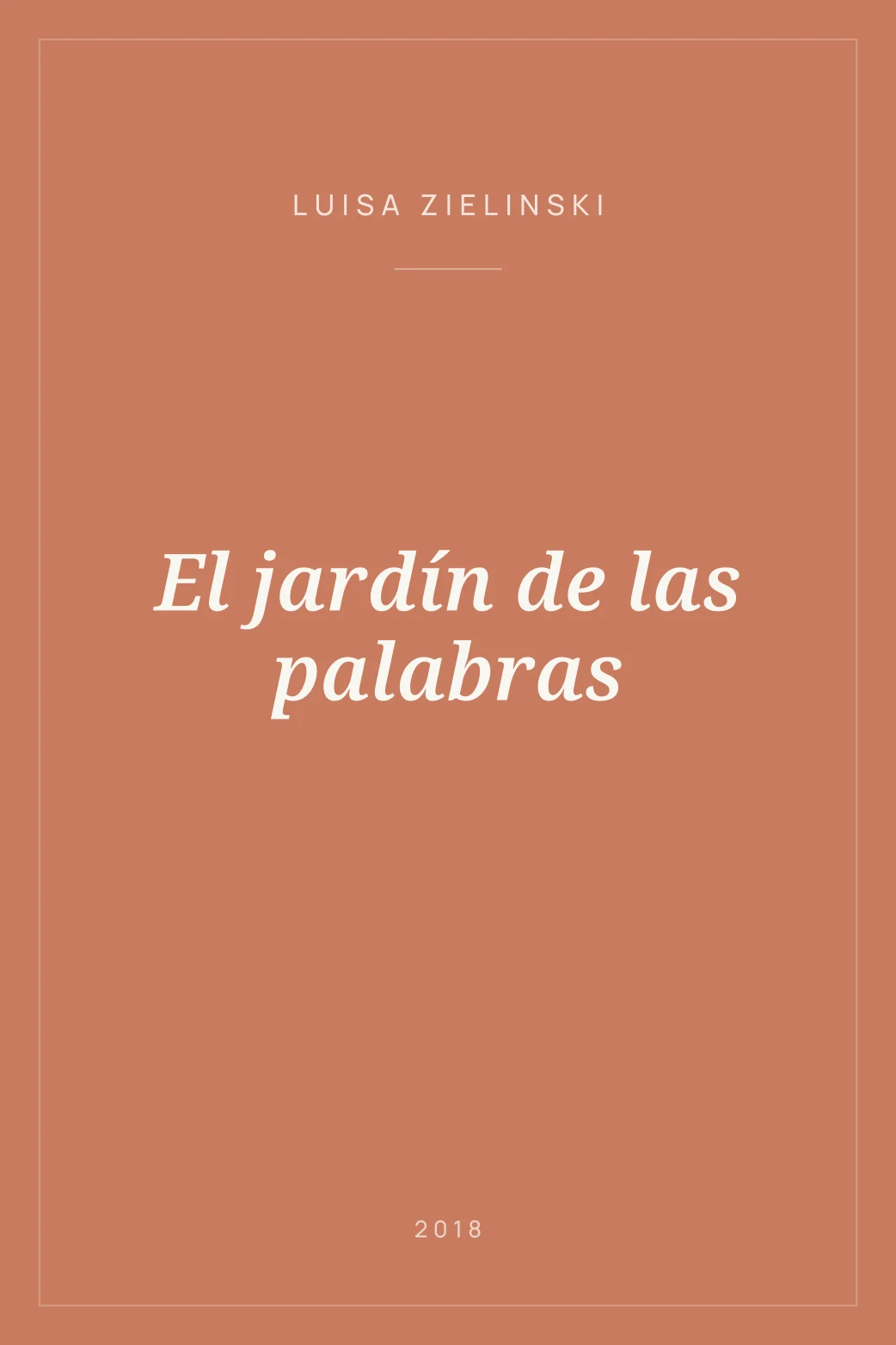 Portada de El jardín de las palabras