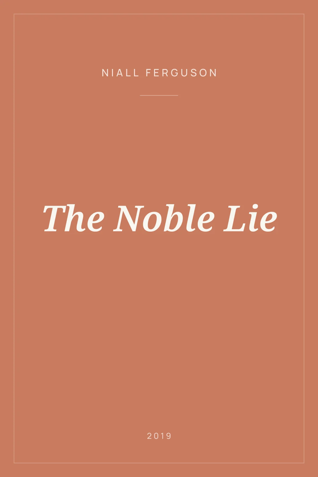 Portada de The Noble Lie