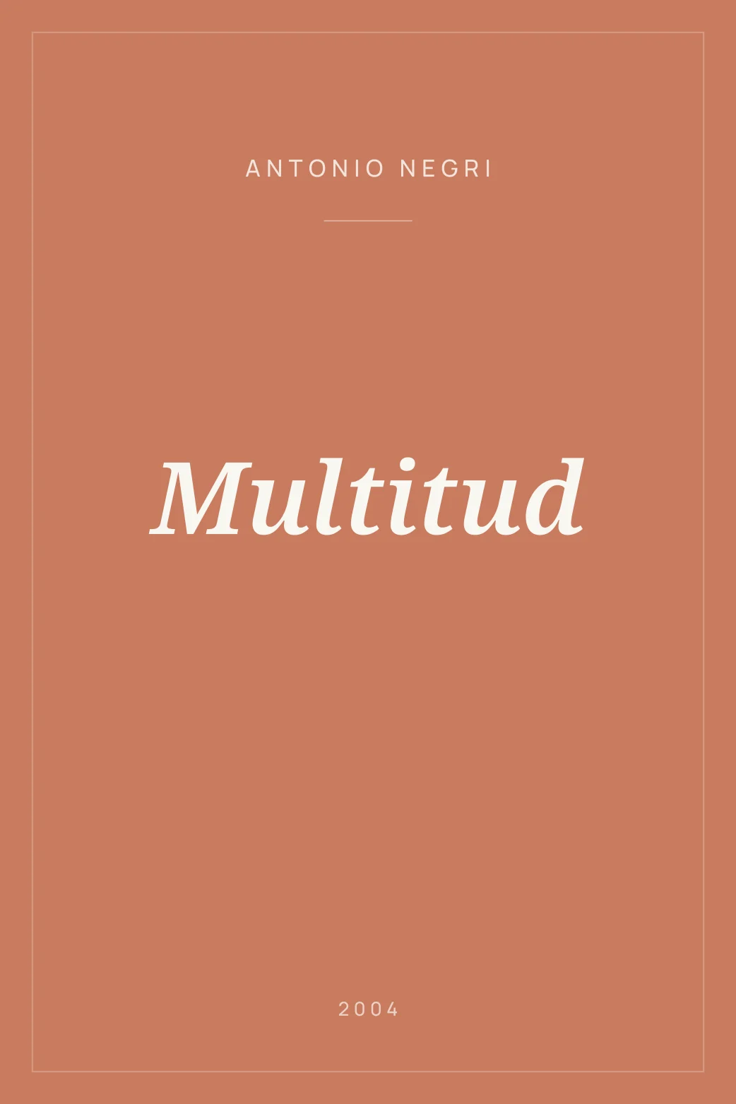 Portada de Multitud