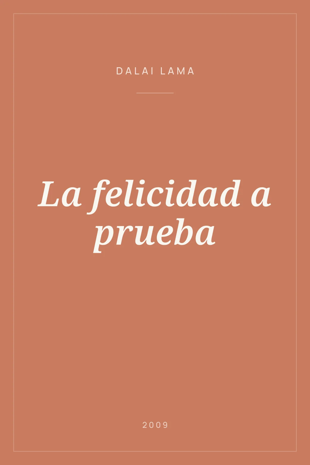 Portada de La felicidad a prueba