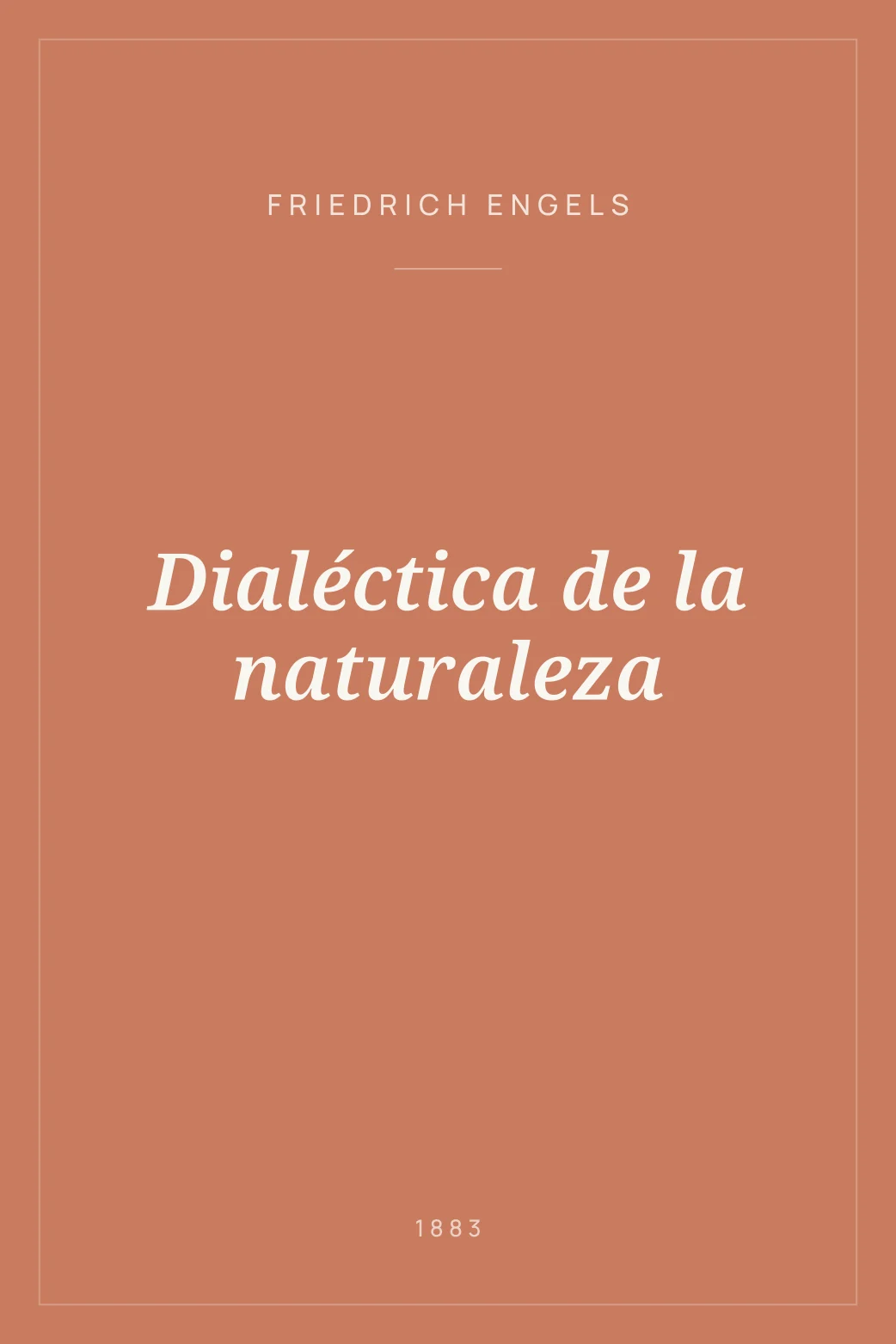 Portada de Dialéctica de la naturaleza