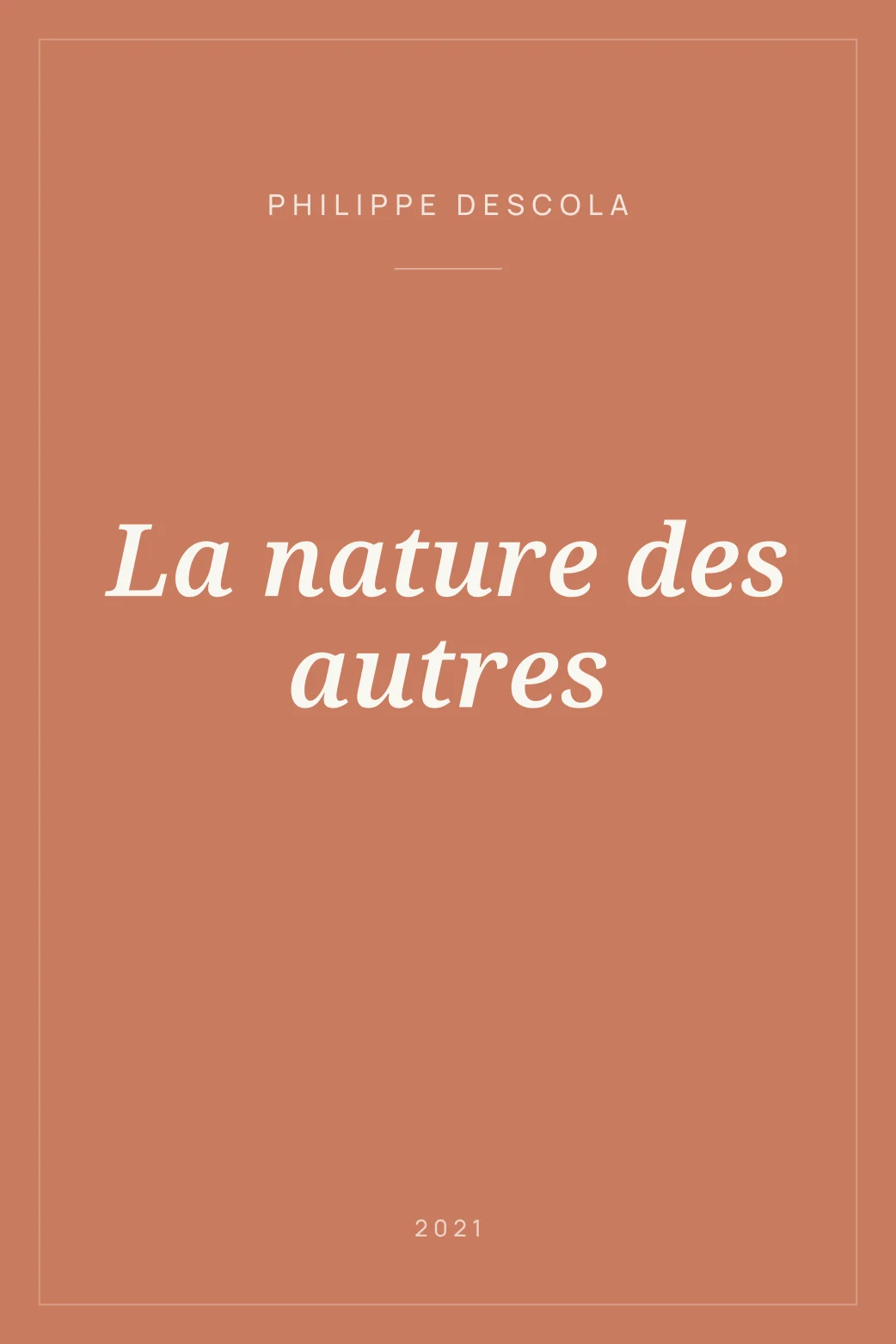 Portada de La nature des autres
