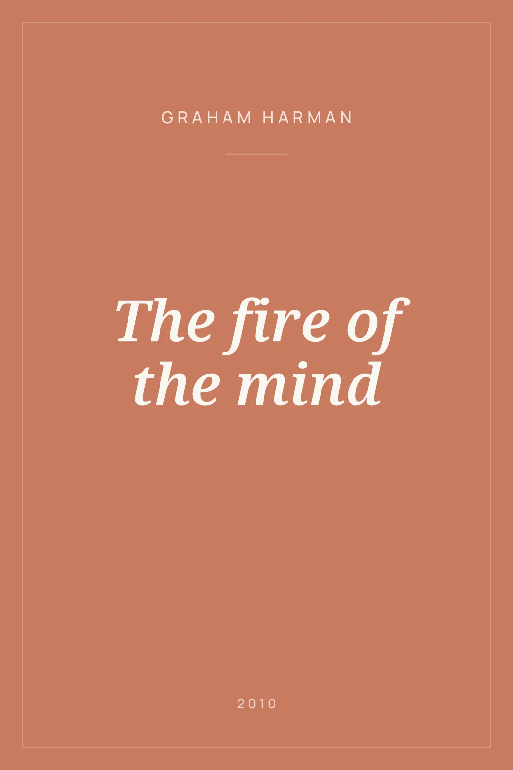 Portada de The fire of the mind