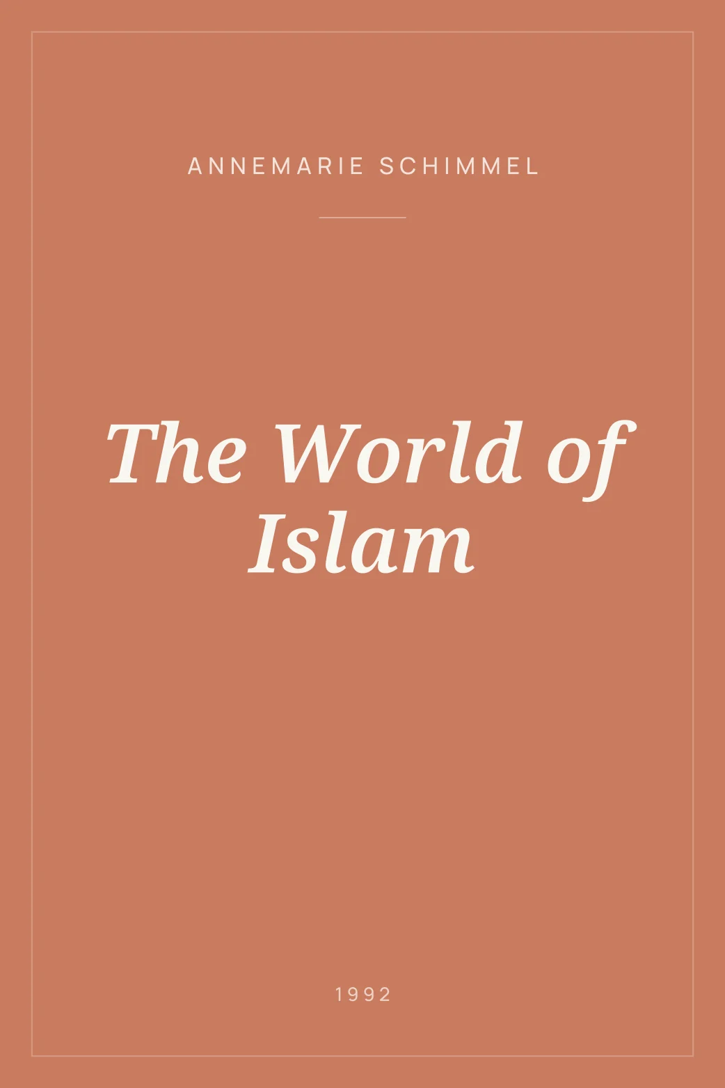 Portada de The World of Islam