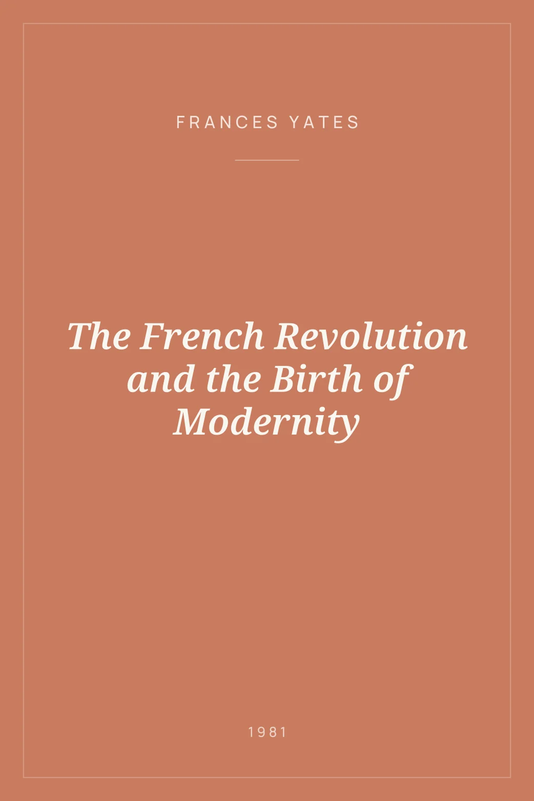 Portada de The French Revolution and the Birth of Modernity