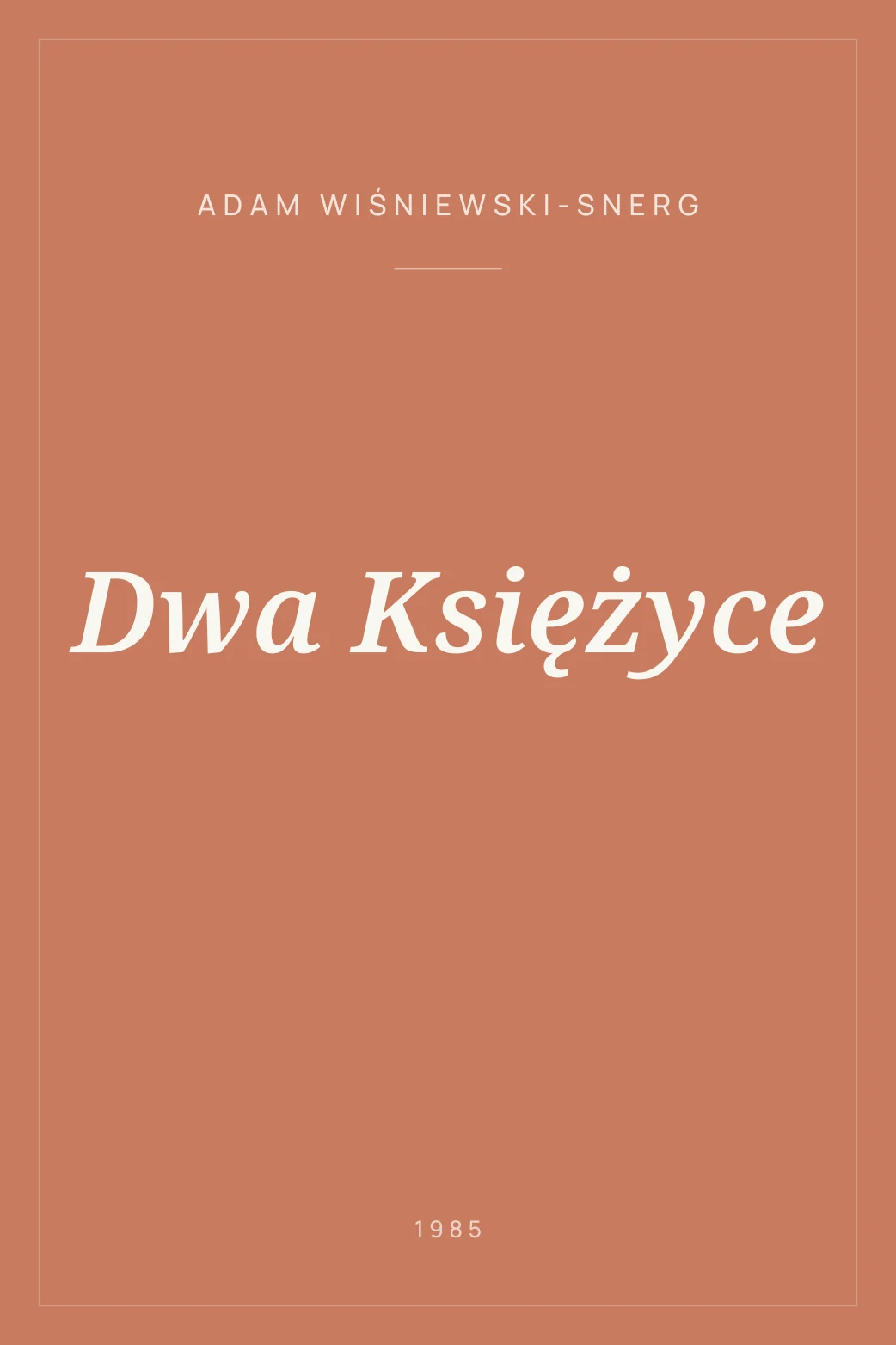 Portada de Dwa Księżyce
