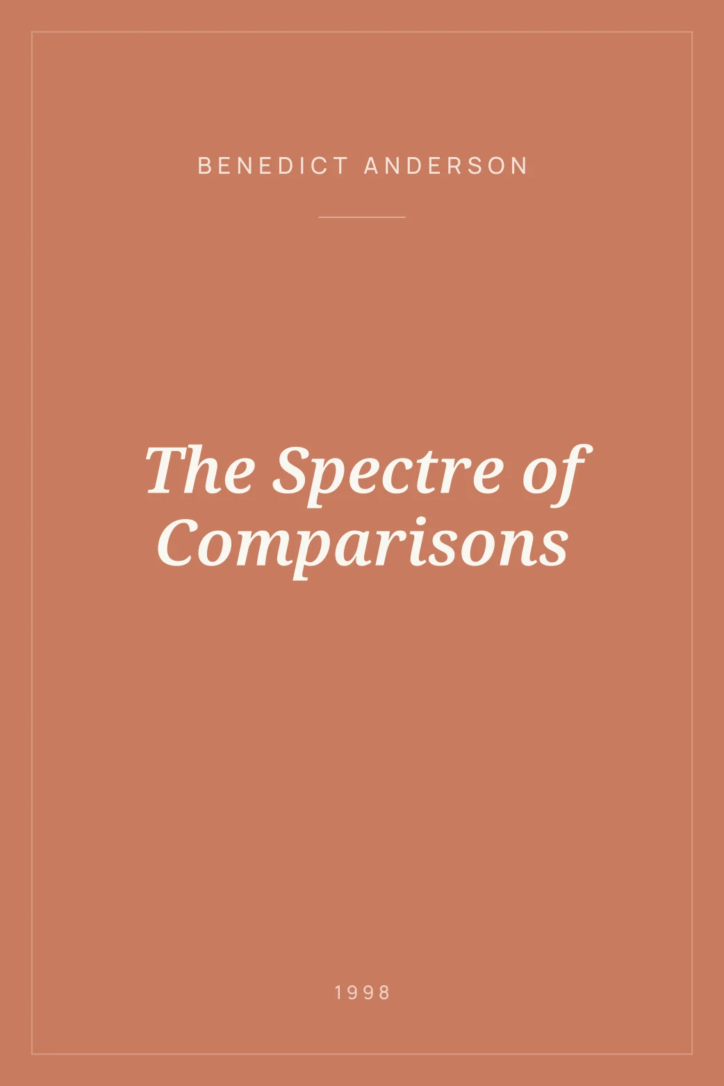 Portada de The Spectre of Comparisons