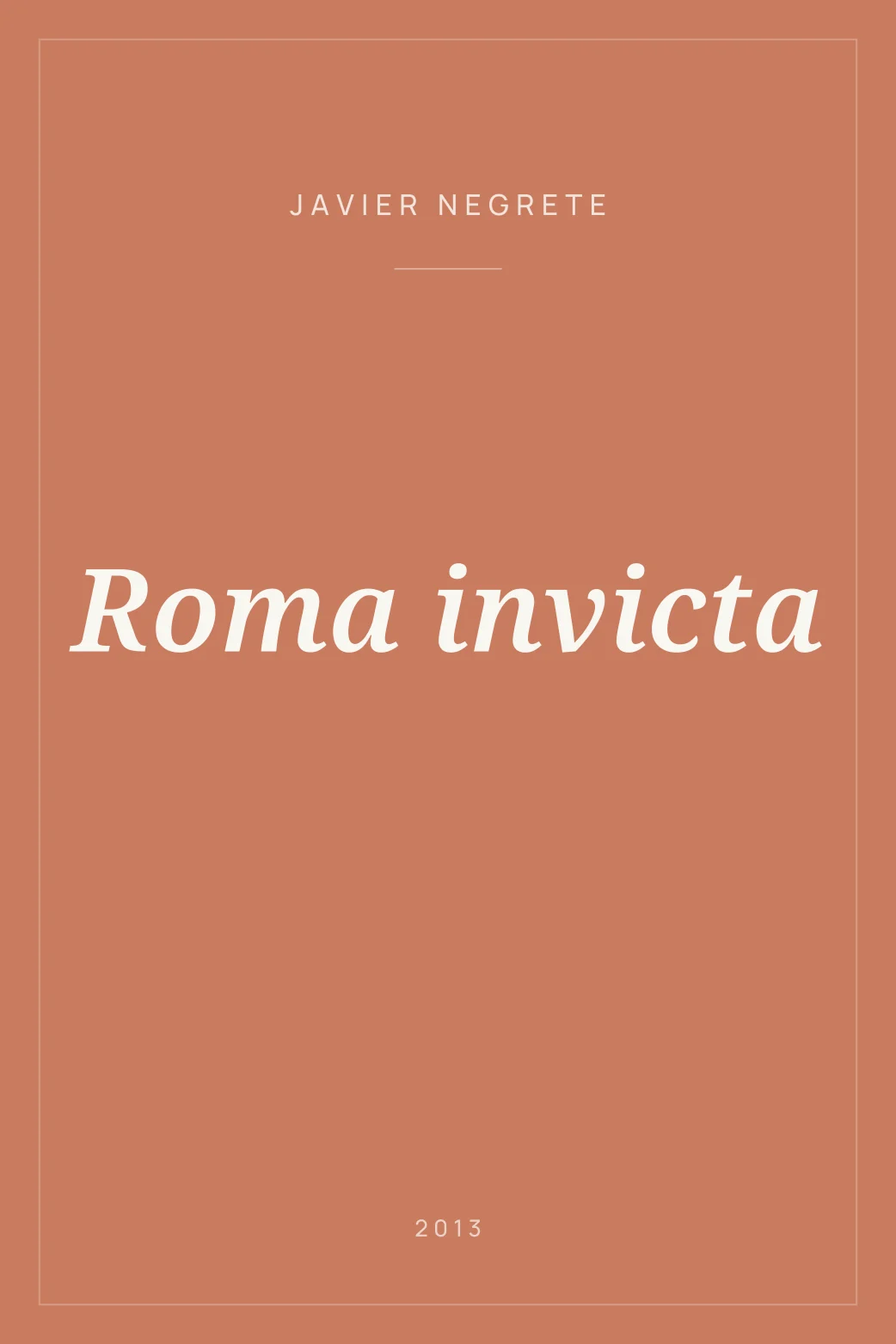 Portada de Roma invicta