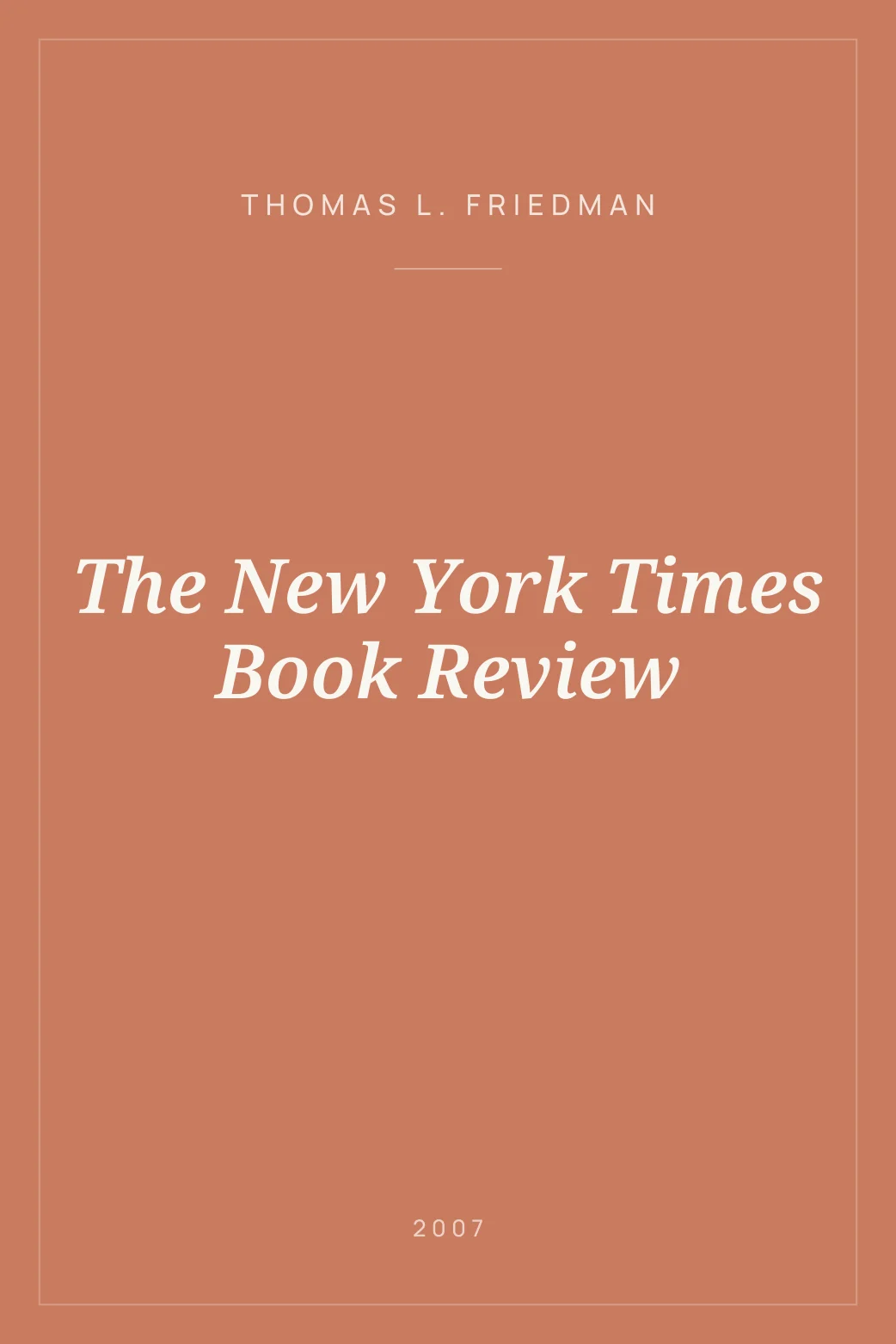Portada de The New York Times Book Review