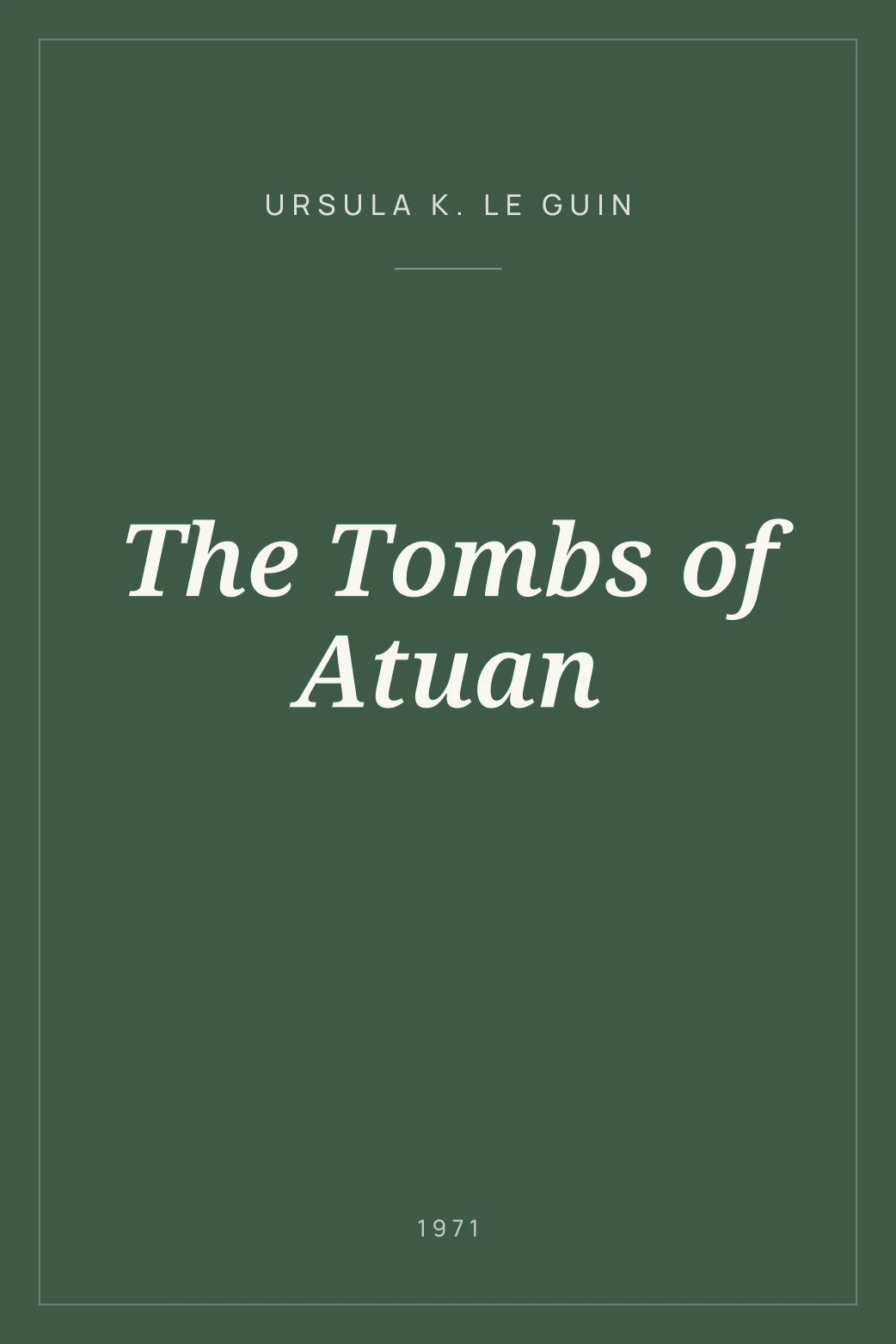 Portada de The Tombs of Atuan