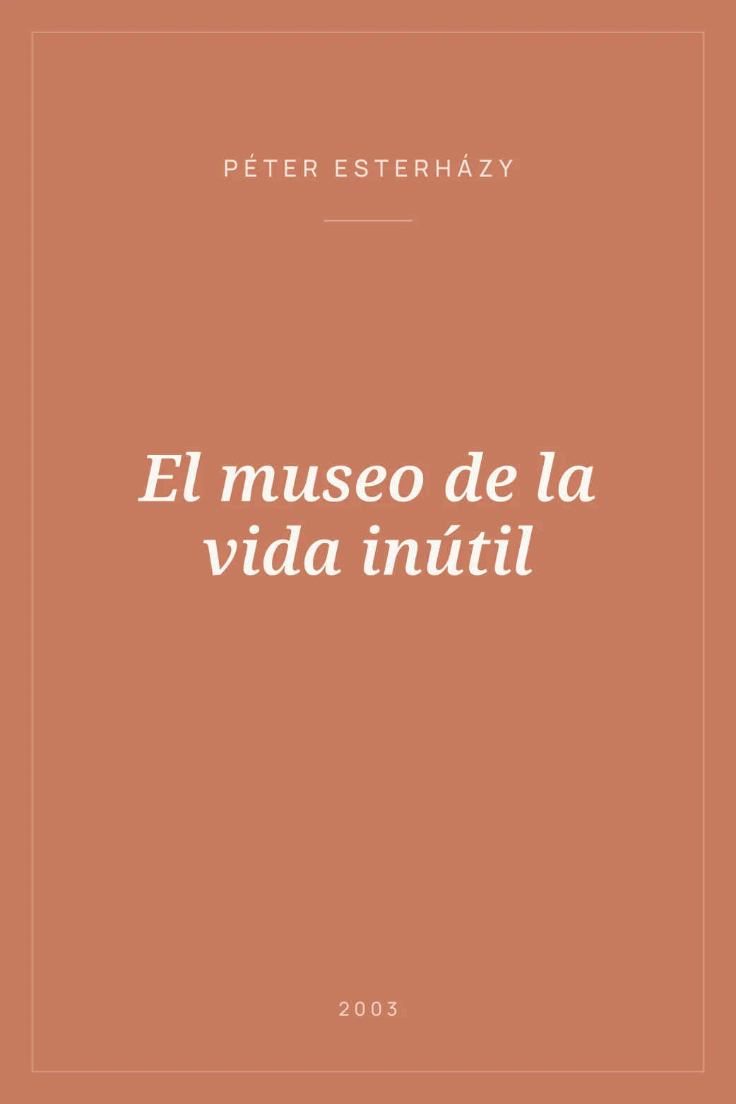 Portada de El museo de la vida inútil