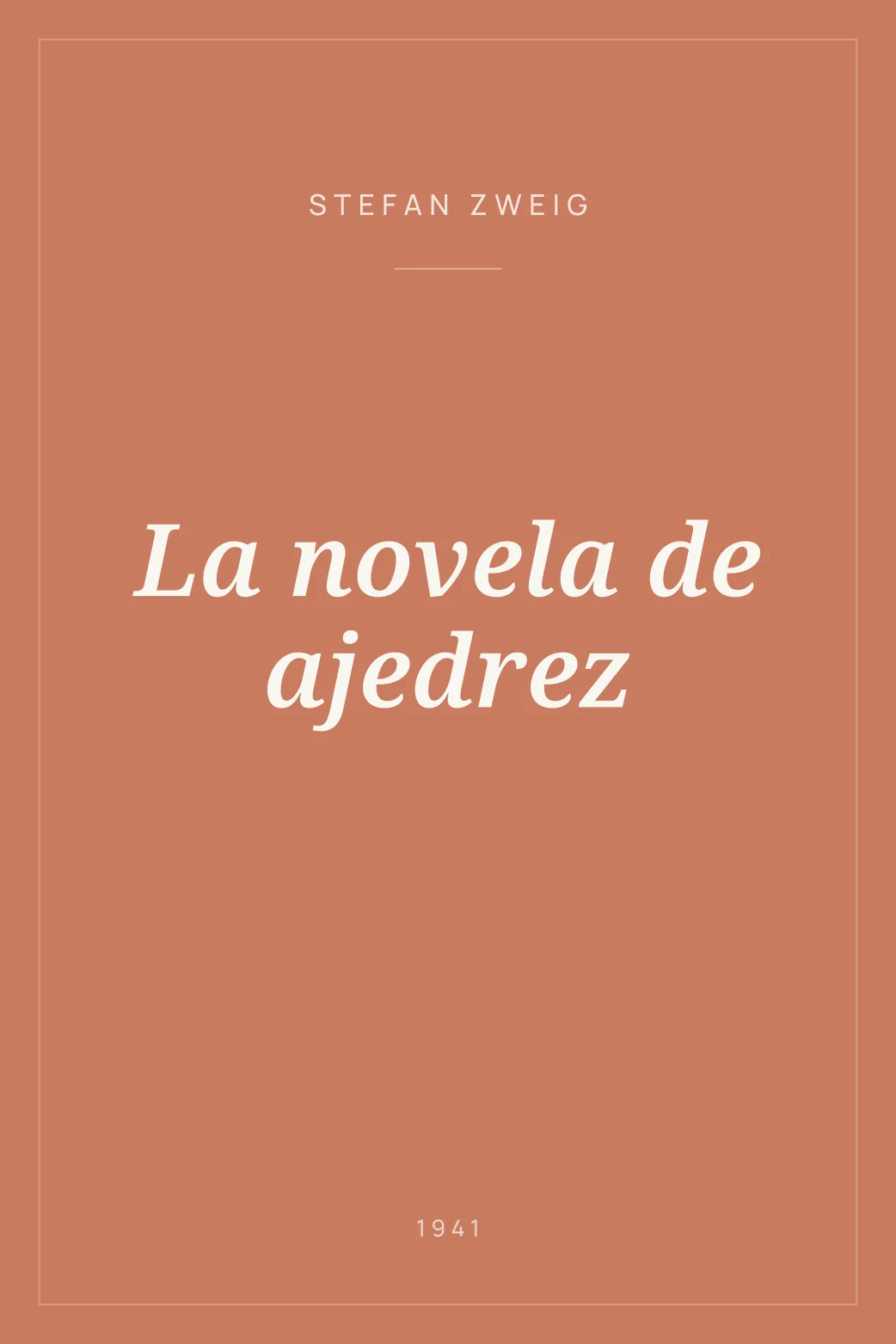 Portada de La novela de ajedrez