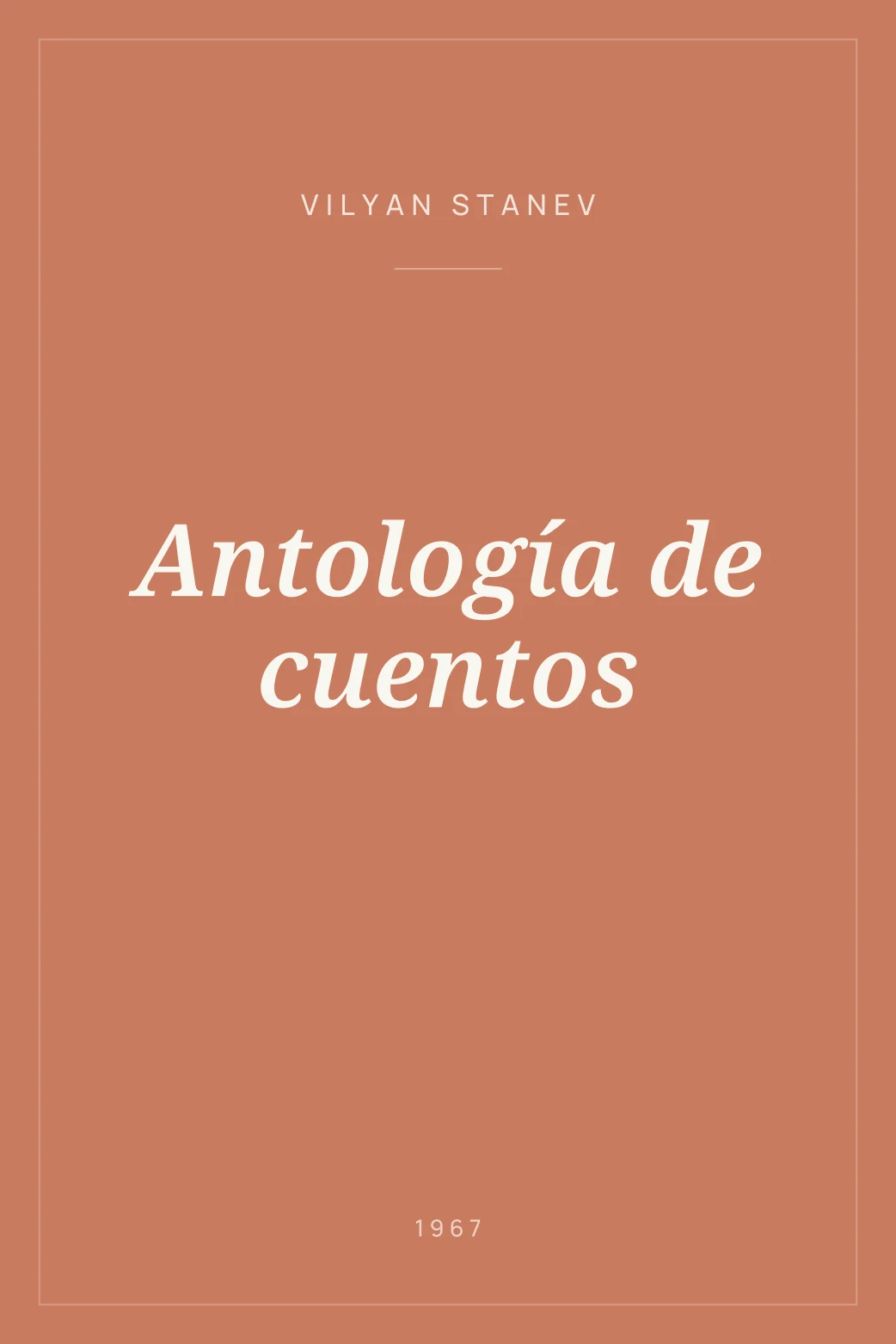 Portada de Antología de cuentos