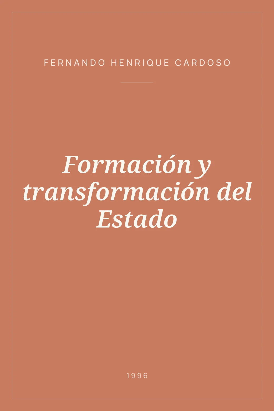 Portada de Formación y transformación del Estado