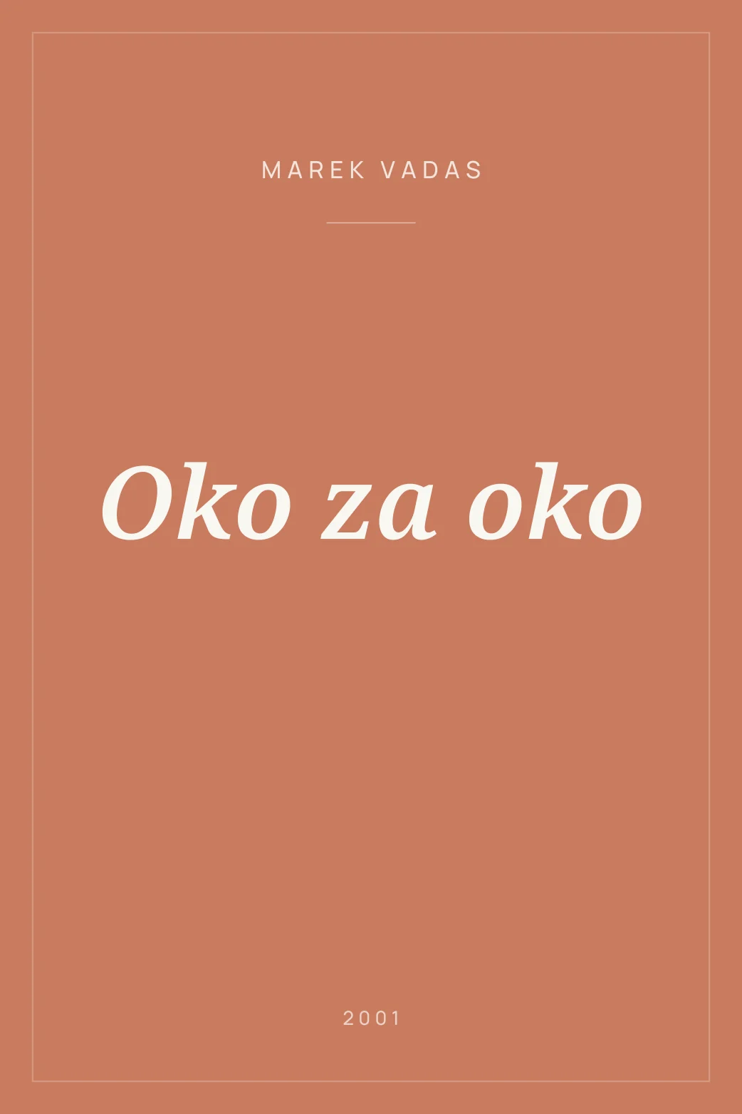 Portada de Oko za oko