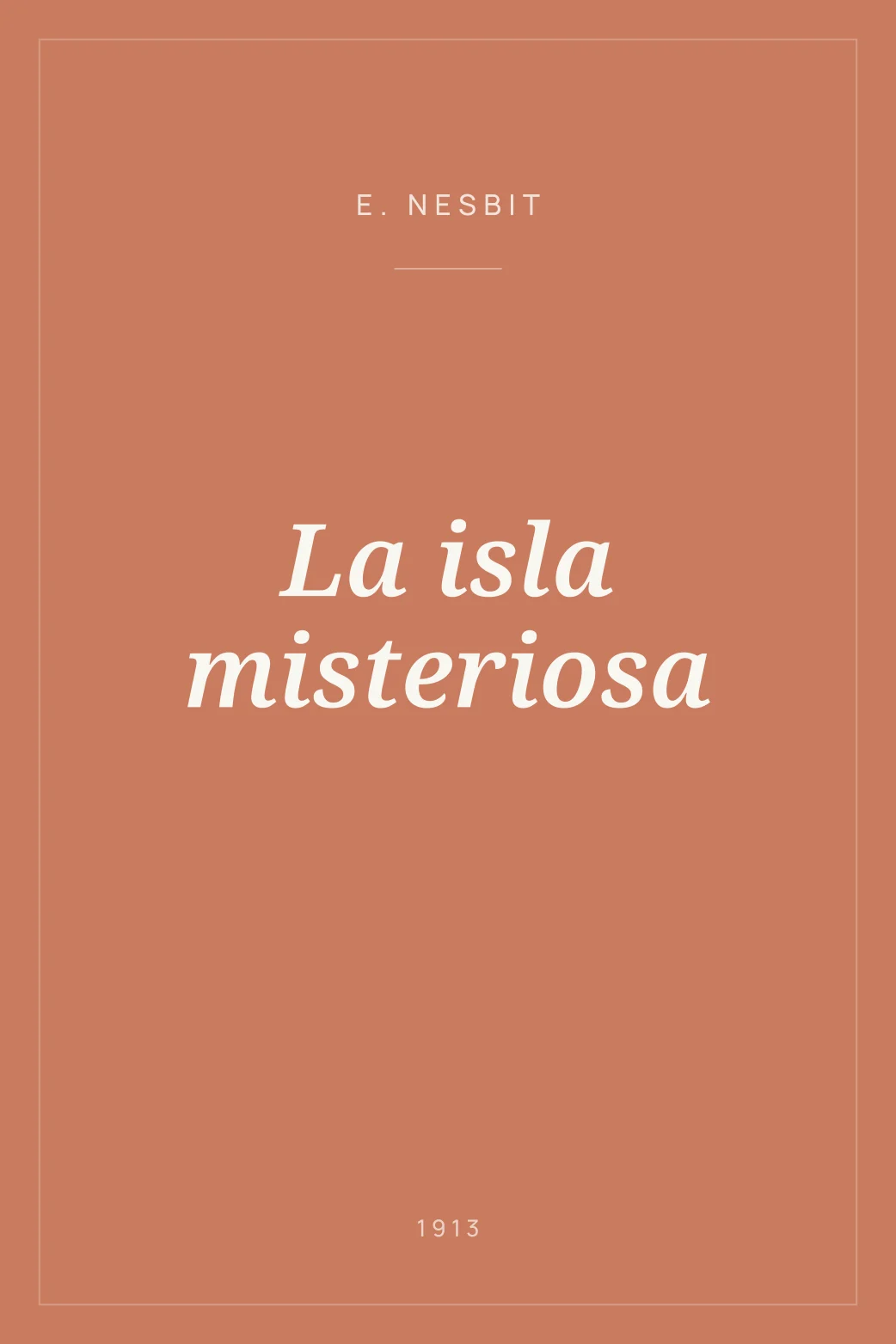 Portada de La isla misteriosa