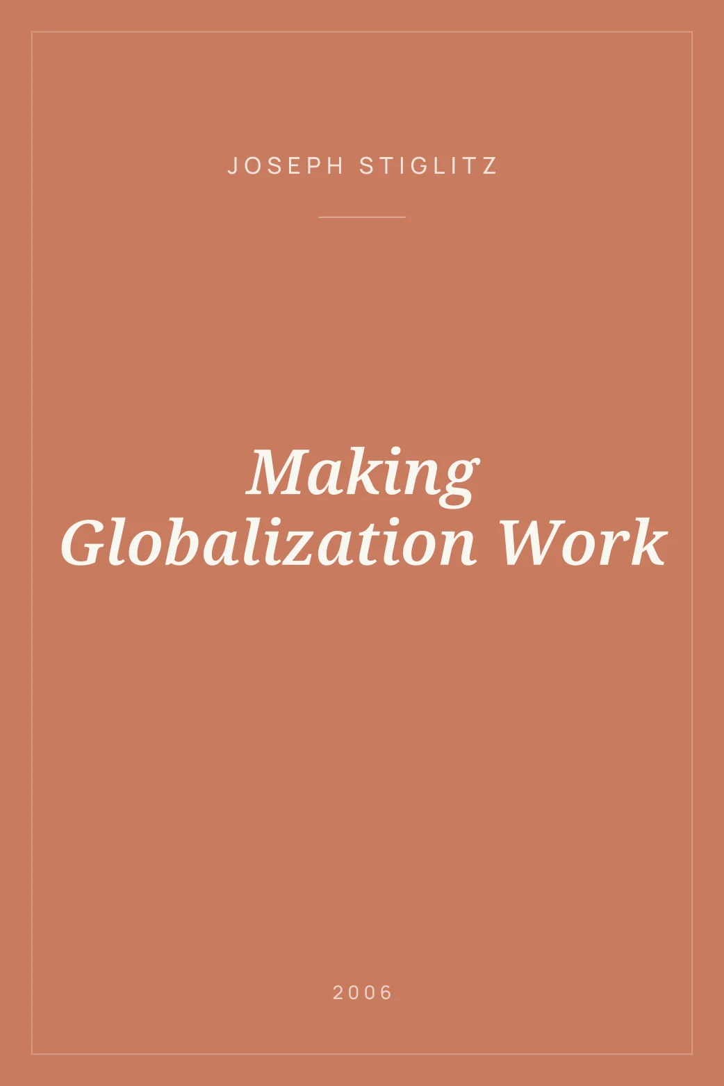 Portada de Making Globalization Work