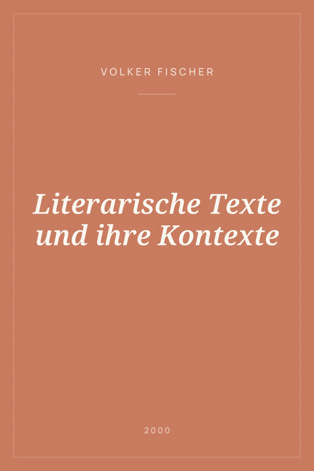 Portada de Literarische Texte und ihre Kontexte