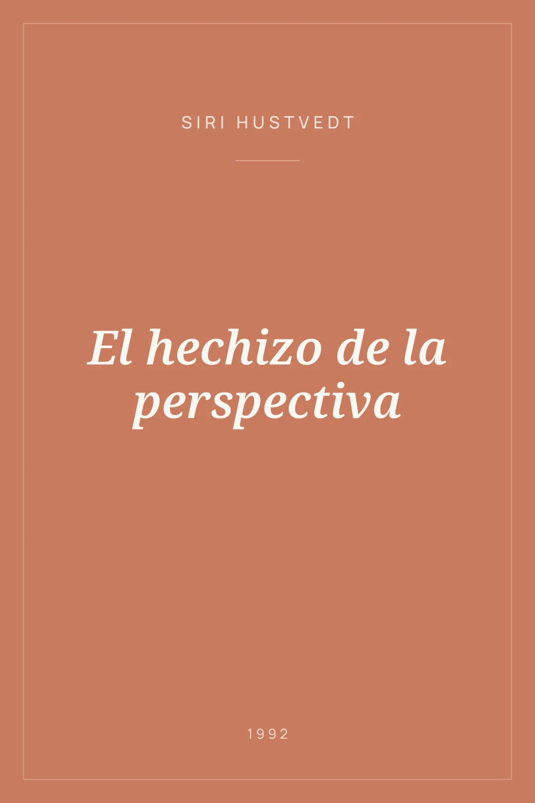Portada de El hechizo de la perspectiva