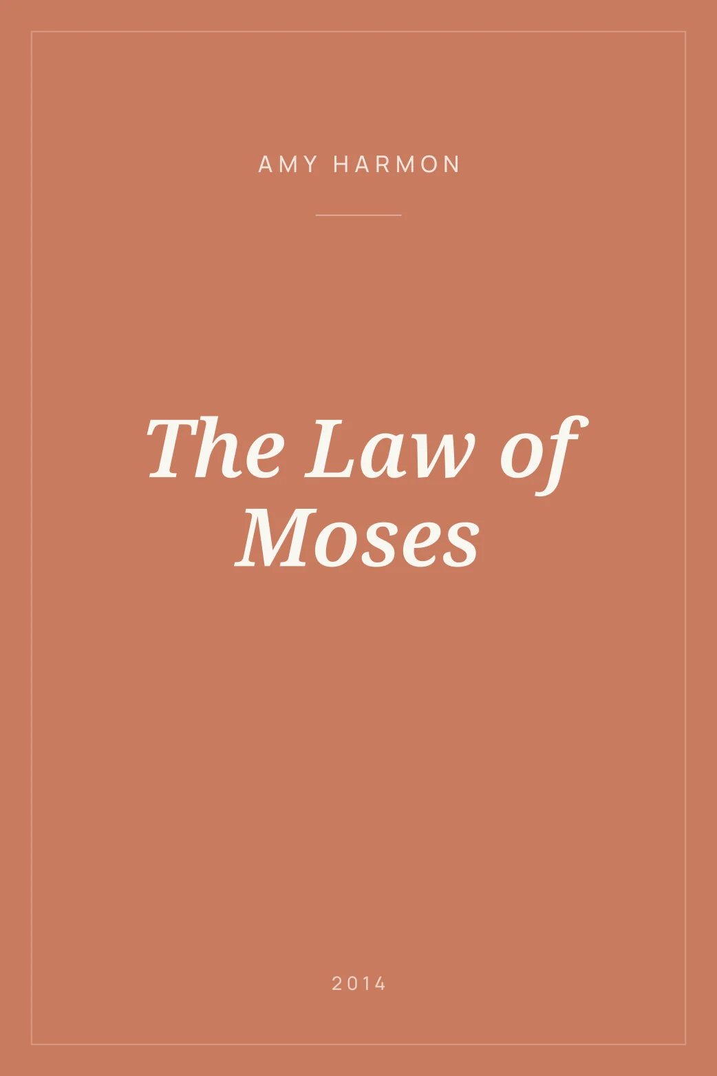Portada de The Law of Moses