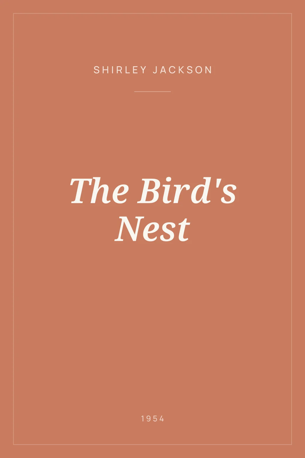 Portada de The Bird's Nest