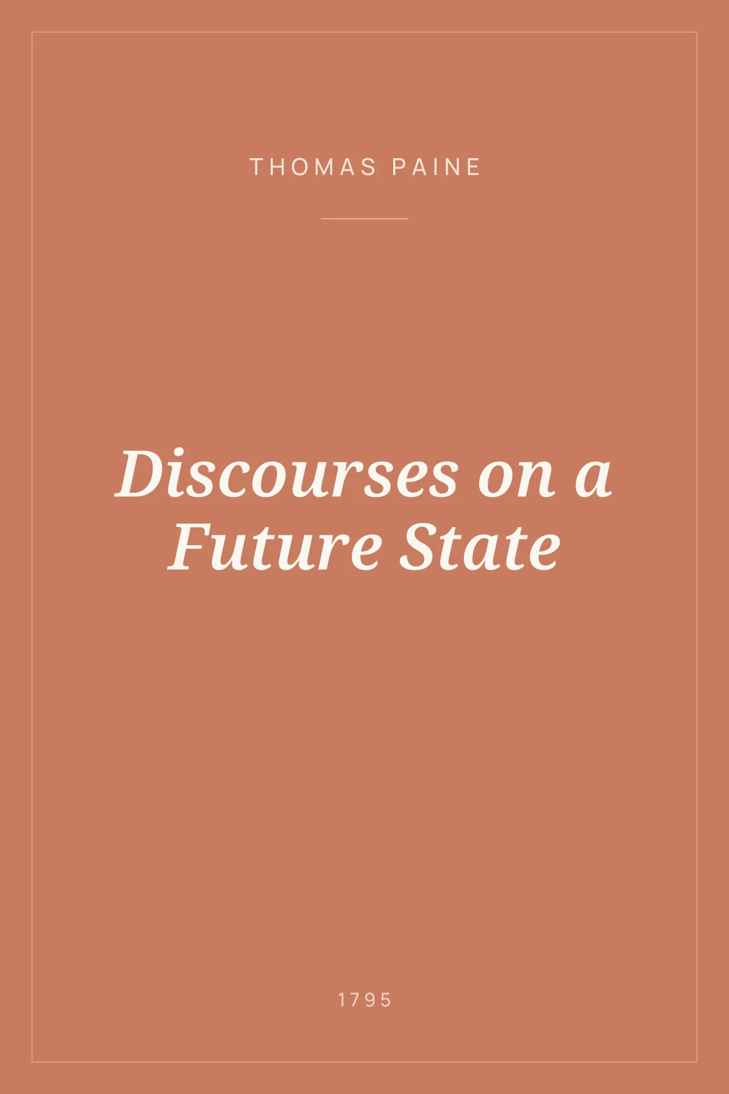 Portada de Discourses on a Future State